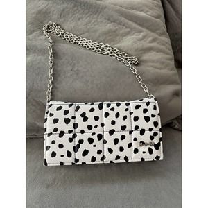 House of Want HOW We Browse Wallet Crossbody Dalmatian Print NWOT